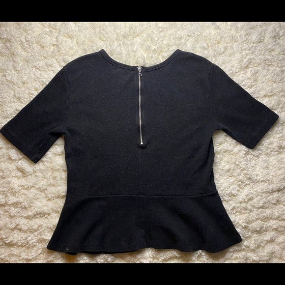 ☑️GAP GREY PEPLUM COTTON TOP!☑️ SIZE M - Picture 2 of 4